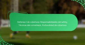 Defensa 2 de cobertura: Responsabilidades del safety, Técnicas del cornerback, Profundidad de cobertura